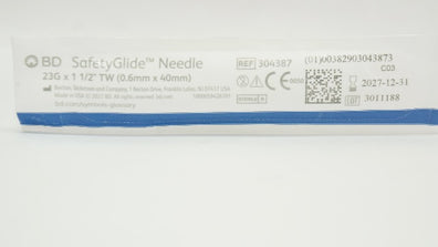 BD 304387 SafetyGlide Needle 23 G x 1/1/2 inch